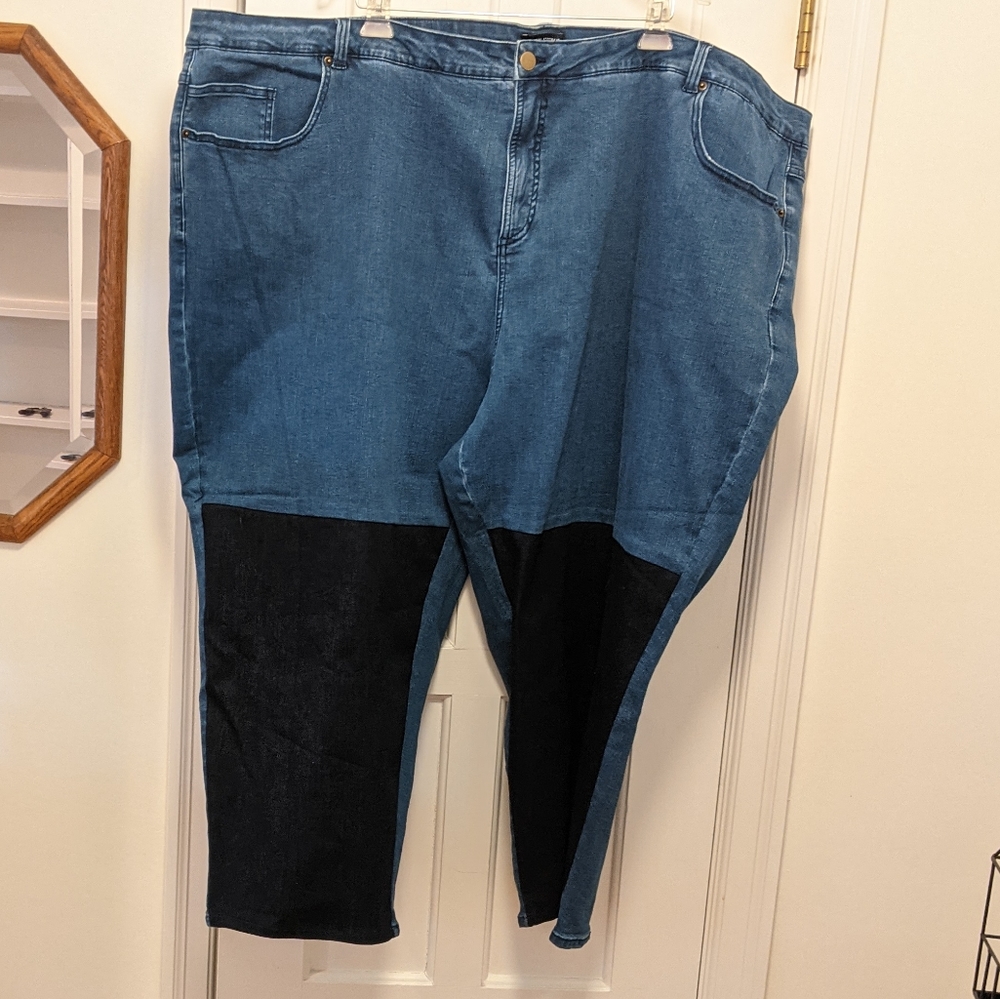 Universal Standard Ravi color block jeans size 34 plus size